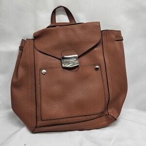 Steve Madden Women's Brown Faux Leather Backpack Purse Bag